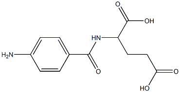 2-[(4-aminobenzoyl)amino]pentanedioic acid Struktur