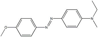 N1-ethyl-N1-methyl-4-[2-(4-methoxyphenyl)diaz-1-enyl]aniline Struktur