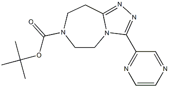 3-PYRAZIN-2-YL-4,5,7,8-TETRAHYDRO-1,2,3A,6-TETRAAZA-AZULENE-6-CARBOXYLIC ACID TERT-BUTYL ESTER Struktur