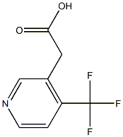 (4-Trifluoromethyl-pyridin-3-yl)-acetic acid Struktur