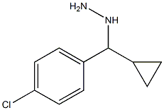 1-((4-chlorophenyl)(cyclopropyl)methyl)hydrazine Struktur