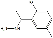 1-(1-(2-hydroxy-5-methylphenyl)ethyl)hydrazine Struktur