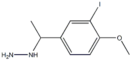 1-(1-(3-iodo-4-methoxyphenyl)ethyl)hydrazine Struktur