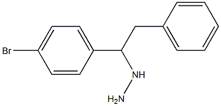 1-(1-(4-bromophenyl)-2-phenylethyl)hydrazine Struktur