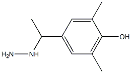 1-(1-(4-hydroxy-3,5-dimethylphenyl)ethyl)hydrazine Struktur