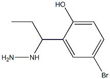 1-(1-(5-bromo-2-hydroxyphenyl)propyl)hydrazine Struktur