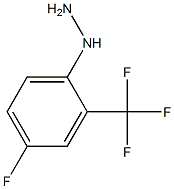 1-(4-fluoro-2-(trifluoromethyl)phenyl)hydrazine Struktur