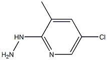 1-(5-chloro-3-methylpyridin-2-yl)hydrazine Struktur