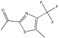 1-(5-methyl-4-(trifluoromethyl)thiazol-2-yl)ethanone Struktur