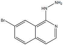 1-(7-bromoisoquinolin-1-yl)hydrazine Struktur