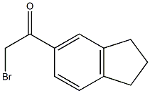 2-bromo-1-(2,3-dihydro-1H-inden-6-yl)ethanone Struktur