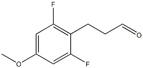 3-(2,6-difluoro-4-methoxyphenyl)propanal Struktur