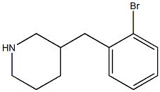 3-(2-bromobenzyl)piperidine Struktur