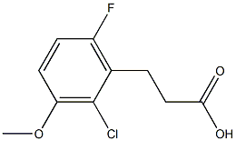 3-(2-chloro-6-fluoro-3-methoxyphenyl)propanoic acid Struktur