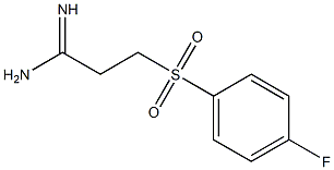 3-(4-fluorophenylsulfonyl)propanamidine Struktur