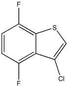 3-chloro-4,7-difluorobenzo[b]thiophene Struktur