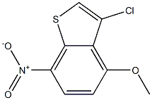 3-chloro-4-methoxy-7-nitrobenzo[b]thiophene Struktur