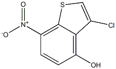 3-chloro-7-nitrobenzo[b]thiophen-4-ol Struktur