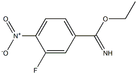 3-fluoro-4-nitro-benzimidic acid ethyl ester Struktur