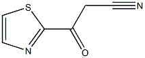 3-oxo-3-(thiazol-2-yl)propanenitrile Struktur