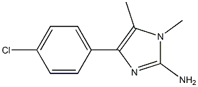 4-(4-chlorophenyl)-1,5-dimethyl-1H-imidazol-2-amine Struktur