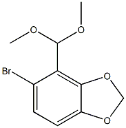 5-bromo-4-(dimethoxymethyl)benzo[d][1,3]dioxole Struktur