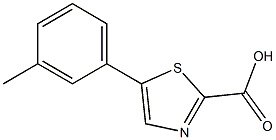 5-m-tolylthiazole-2-carboxylic acid Struktur