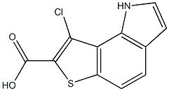 8-chloro-1H-thieno[2,3-g]indole-7-carboxylic acid Struktur