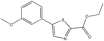 ethyl 5-(3-methoxyphenyl)thiazole-2-carboxylate Struktur