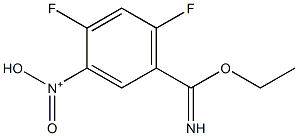 N-(5-(ethoxy(imino)methyl)-2,4-difluorophenyl)-N-oxohydroxylammonium Struktur