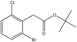 tert-butyl 2-(2-bromo-6-chlorophenyl)acetate Struktur