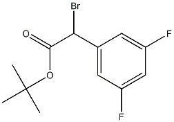 tert-butyl 2-bromo-2-(3,5-difluorophenyl)acetate Struktur