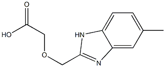 [(5-Methyl-1H-benzimidazol-2-yl)methoxy]-acetic acid Struktur