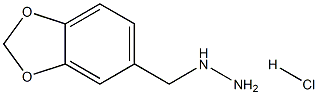 Benzo[1,3]dioxol-5-ylmethyl-hydrazinehydrochloride Struktur