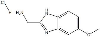 C-(5-Methoxy-1H-benzoimidazol-2-yl)-methylamine hydrochloride Struktur