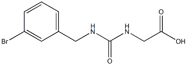 ({[(3-bromobenzyl)amino]carbonyl}amino)acetic acid Struktur