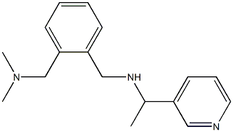 ({2-[(dimethylamino)methyl]phenyl}methyl)[1-(pyridin-3-yl)ethyl]amine Struktur