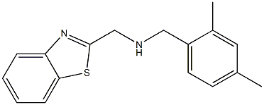 (1,3-benzothiazol-2-ylmethyl)[(2,4-dimethylphenyl)methyl]amine Struktur