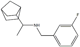 (1-{bicyclo[2.2.1]heptan-2-yl}ethyl)[(3-fluorophenyl)methyl]amine Struktur