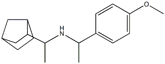 (1-{bicyclo[2.2.1]heptan-2-yl}ethyl)[1-(4-methoxyphenyl)ethyl]amine Struktur