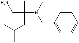 (1-amino-2,4-dimethylpentan-2-yl)(benzyl)methylamine Struktur