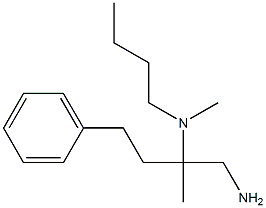 (1-amino-2-methyl-4-phenylbutan-2-yl)(butyl)methylamine Struktur