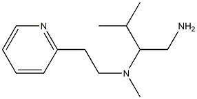 (1-amino-3-methylbutan-2-yl)(methyl)[2-(pyridin-2-yl)ethyl]amine Struktur