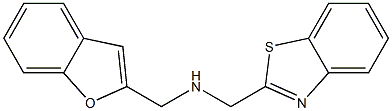 (1-benzofuran-2-ylmethyl)(1,3-benzothiazol-2-ylmethyl)amine Struktur