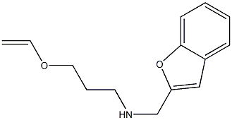 (1-benzofuran-2-ylmethyl)[3-(ethenyloxy)propyl]amine Struktur