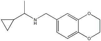 (1-cyclopropylethyl)(2,3-dihydro-1,4-benzodioxin-6-ylmethyl)amine Struktur