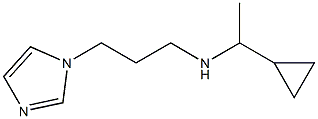 (1-cyclopropylethyl)[3-(1H-imidazol-1-yl)propyl]amine Struktur