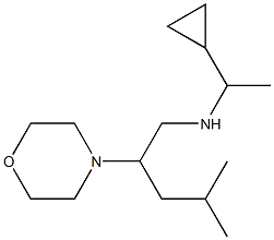 (1-cyclopropylethyl)[4-methyl-2-(morpholin-4-yl)pentyl]amine Struktur