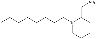 (1-octylpiperidin-2-yl)methanamine Struktur