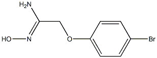 (1Z)-2-(4-bromophenoxy)-N'-hydroxyethanimidamide Struktur